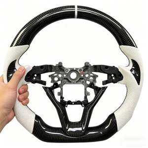Volante de Fibra de Carbono Real de Alta Calidad para <span class=keywords><strong>Honda</strong></span> Accord 10ª Generación, Odyssey, Allison, Fit, City - Product Image 6