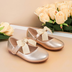 Zapatos de Niña Estilo Princesa, Primavera/Otoño, Nuevo Modelo, Acabado Brillante, Lazo, Suela Suave Antideslizante, Cierre de Velcro, Logotipo de la Princesa <span class=keywords><strong>Anna</strong></span> - Product Image 2