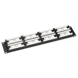 19" 48 ports 2U UTP type Cat6 patch panel