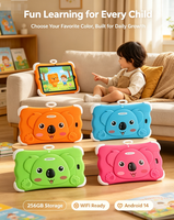 Tablette Android 14 de 7 pouces pour l'éducation des enfants, 12+256 Go, avec emplacement pour carte SIM, Wi-Fi, tablette pour enfants, avec emballage