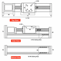 Vérin linéaire de précision SFL40 à vis à billes avec moteur pas à pas Nema 23, table de mouvement linéaire CNC, directement de l'usine