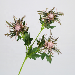 Vente en gros de fleurs artificielles d'Ecosse fleurs de thisle en soie fleurs de thisle pour la décoration de mariage - Product Image 6