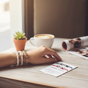 Hot Sale Luxury Handmade <b>Beaded</b> <b>Bracelets</b> for Women Trending Fashion Shell and Rhinestone Chain Bangles Wholesale Supply - Product Image 3