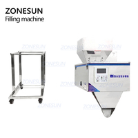 ZONESUN ZS-3000C Vibration Coffre Haricot Thé Sachet Sachet Poudre Poche Semi Automatique Rayonnage Pesant Machines De Remplissage