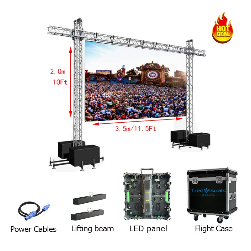 壁に取り付けられたLEDテレビパネルモバイルLED背景壁パフォーマンス