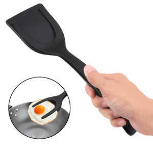 Utensilios de Cocina Multifuncionales 2 en 1, Espátula para Agarrar y Voltear, Espátula de Nailon Resistente al Calor, Pinzas para Cocinar Huevos - Product Image 3