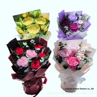 Untuk Buket Mawar Abadi Bestseller Lintas Negara, Hadiah Hari Valentine, Hari Ibu, Hadiah untuk Pacar, Bunga Awet