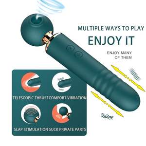 Neuer Magischer Saugender Stoßender Vibrierender <span class=keywords><strong>Dildo</strong></span> G-Punkt Lesbischer Japanischer Massage-Stab Vibrator für Frauen Silikon+ABS Valentinstag - Product Image 5