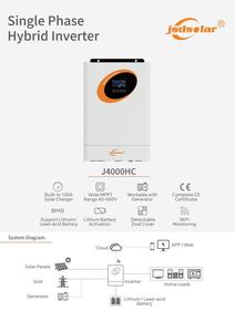 Jsdsolar 4Kw <span class=keywords><strong>5KW</strong></span> 10KW lai năng lượng mặt trời biến tần <span class=keywords><strong>LCD</strong></span> DC AC lai năng lượng mặt trời lưu trữ năng lượng biến tần để sử dụng nhà - Product Image 4