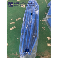 Bâche de camion imperméable MILLION 130 g/m² légère, bleue, résistante aux déchirures, en tissu PE, rouleaux de bâche HDPE