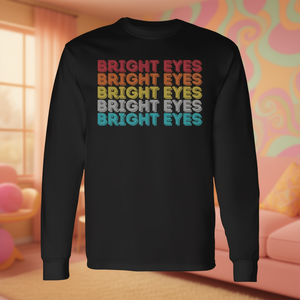 T-shirt à manches longues Bright Eyes, design rétro vintage, taille adulte unisexe - Product Image 3