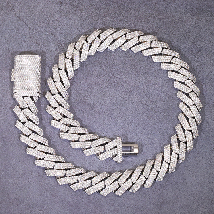 สีขาว-20มม. 3แถว สไตล์เพชร