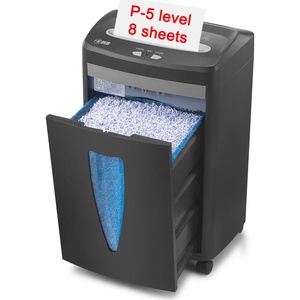Bảo mật cao P-5 Micro cắt tài liệu Shredder Heavy Duty điện tử 8 tờ giấy Shredder cho văn phòng và nhà - Product Image 1