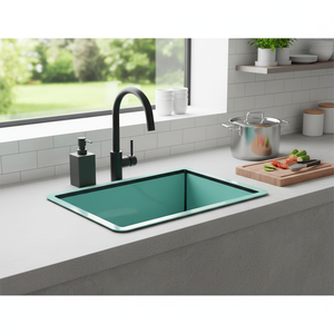 [BAEKJO] ENAMEL 860 BLACK-LINE Deep Bowl Design SinkBowl Providing Wide Space for Large Cooking Utensils - Product Image 3