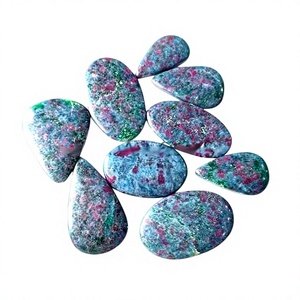 FAIJAN GEMS Natural <b>Ruby</b> Kyanite Cabochon Bulk Healing Hand Polished Wholesale Semi Precious Gemstone Cabs Third Party Certified - Product Image 1