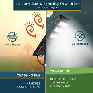 <span class=keywords><strong>75W</strong></span> 태양 광 <span class=keywords><strong>LED</strong></span> 도로 조명 양면 태양 전지 패널 야외 고속도로 조명 MPPT 12.8V 태양 광 가로등 - Product Image 4