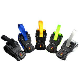 Custom Made Print Logo Polyester Reisetasche Koffer Gepäck gurt Gürtel mit Wiege schloss Nylon Gepäck riemen mit Zolls chloss - Product Image 1