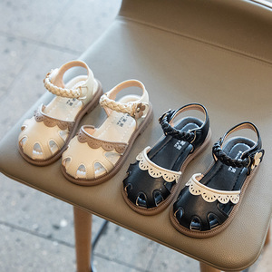 Sandales d'été à semelle souple pour tout-petits, style princesse, avec fleurs personnalisées, antidérapantes, pour les premiers pas des bébés - Product Image 4