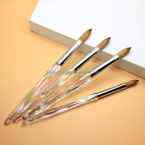 Pincel acrílico transparente para <span class=keywords><strong>uñas</strong></span>, mango rojo kolinsky, juego de pinceles para <span class=keywords><strong>uñas</strong></span> acrílicas, <span class=keywords><strong>2022</strong></span> - Product Image 4