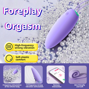 Vibratore a forma di uovo LOTUSIF X Toy, telecomandato, 20 funzioni, set di vibratori a proiettile e a forma di uovo, sex toy per donna. - Product Image 2