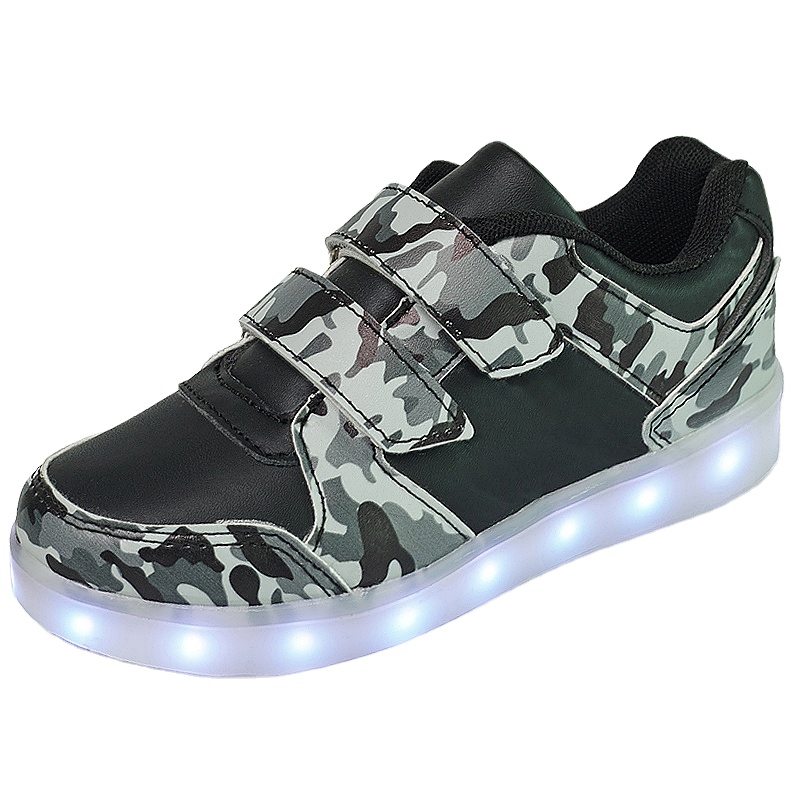 Лидер продаж, Спортивная модная детская камуфляжная легкая обувь для мальчиков и девочек