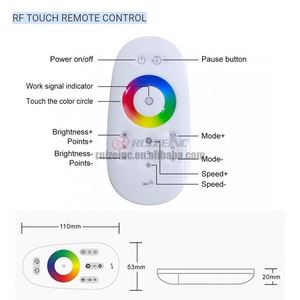 Mini contrôleur de couleur LED Pixel lampe Dream Dimmer 2.4G RF télécommande tactile sans fil pour DC <span class=keywords><strong>5</strong></span>-24V 12V bandes lumineuses adressables - Product Image 5