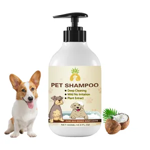 Custom Manufacturers Pet Dog Shampoo And Conditioner Pet Shampoo Organic Natural Grooming Skin Hair Products For Dogs Cats