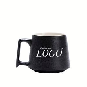 Nouvelle tasse à café en céramique noire écologique 3A, logo personnalisé, faite à la main, 350 ml, pour cadeaux de bienvenue, vaisselle - Product Image 1