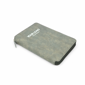 Carnet à anneaux A5 en cuir PU avec fermeture éclair et logo personnalisé, organiseur professionnel rechargeable, cadeau d'entreprise, fabricant OEM ODM - Product Image 3