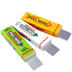 Chewing-gum à chocs électriques et jouet <span class=keywords><strong>de</strong></span> blague magique pour les <span class=keywords><strong>blagues</strong></span> <span class=keywords><strong>de</strong></span> rue Comédie facile Fournitures <span class=keywords><strong>de</strong></span> fête <span class=keywords><strong>de</strong></span> <span class=keywords><strong>vacances</strong></span> adaptées au poisson d'avril - Product Image 2