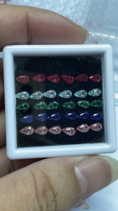 East-West Pear Lab Diamond Tennis <b>Bracelet</b> 10K white gold yellow gold rose gold <b>bracelet</b> - Product Image 4