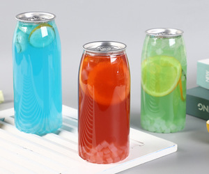 Pop Can Juice <strong>Bottle</strong> <strong>Mini</strong> Milk Tea <strong>Bottle</strong> PET Plastic Beverage <strong>Bottle</strong> - Product Image 3