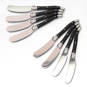 Coltello per Burro Laguiole con Manico in Plastica Nera e Lama in Acciaio Inossidabile, Ecologico, Leggero, Durevole, Lavabile Solo a Mano - Product Image 3