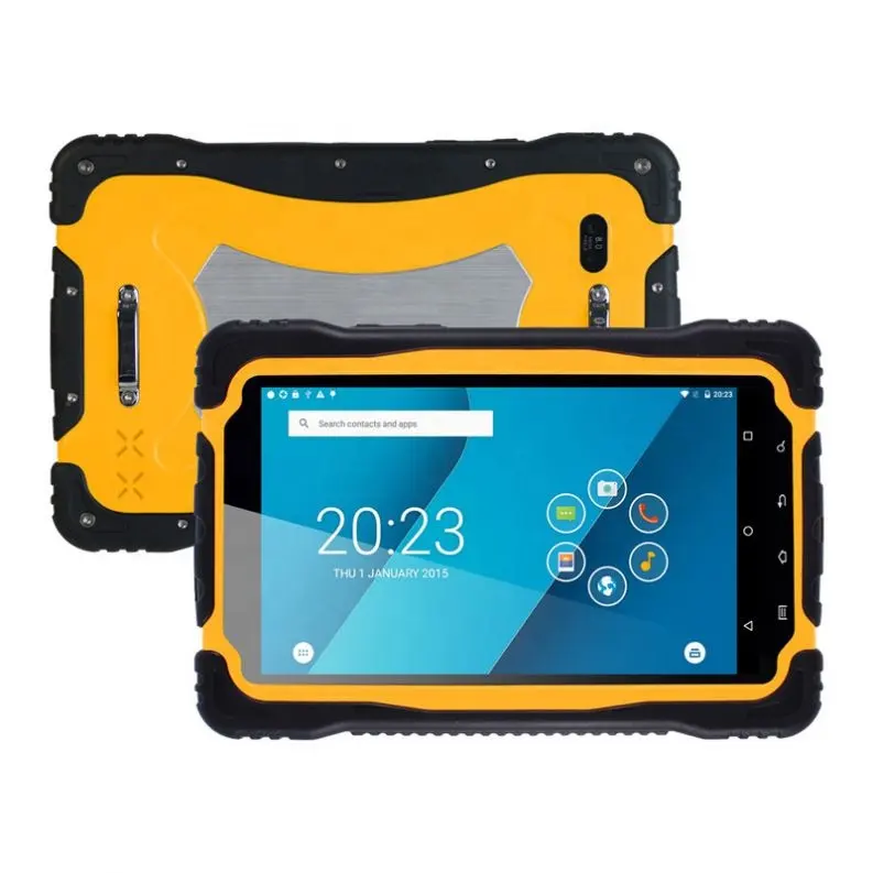 T71 lampu matahari dapat dibaca tahan air modul Rfid 2200 nit Panel kasar industri 7 inci Tablet Pc Android