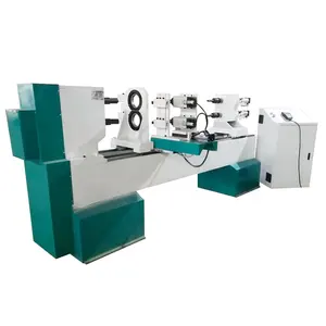 Chinese Automatic CNC wood carve lathe wood working turning lathe