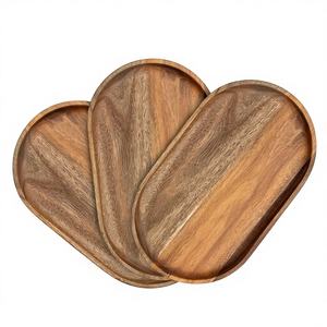 Plateau de service en bois jetable de haute qualité, durable et non toxique, pour la cuisine, la salle à manger, les services à thé, les tasses à café et la présentation décorative - Product Image 1
