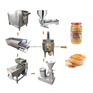 200kg/h Commercial Tahini Oem Peanut Paste Butter Processing Process Make Machine Production Line for Price