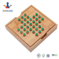 Jeu de voyage en bois et marbre pour enfants, Puzzle casse-tête classique, style simpliste