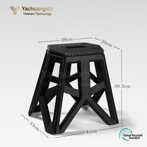 Foldable Cardboard <b>Stool</b> Outdoor Camping <b>Portable</b> Square Seat All Seasons Use - Product Image 4