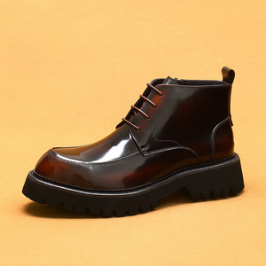 Chaussures haut de gamme avec empeigne en cuir véritable et semelle en caoutchouc antidérapante, idéales pour les affaires et les vacances - Product Image 6