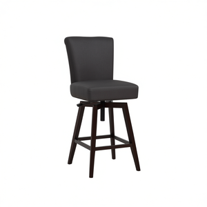 Tabouret de bar pivotant pour salle à manger, mobilier en tissu, design moderne, style contemporain, usage domestique - Product Image 1