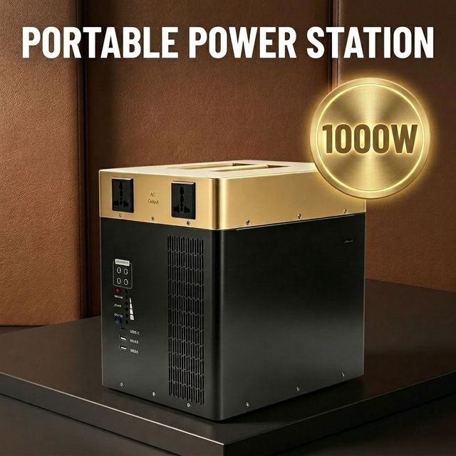 Professional LiFePO4 2000Wh Portable Power Station for Luxury Office Backup Reliable Metal Case