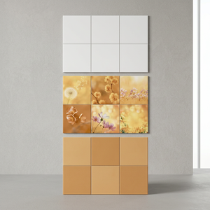 Carreaux muraux en céramique à motif de branche d'arbre vert naturel 300x450mm, en porcelaine numérique brillante, pour hall, imperméables et résistants à l'usure - Product Image 3