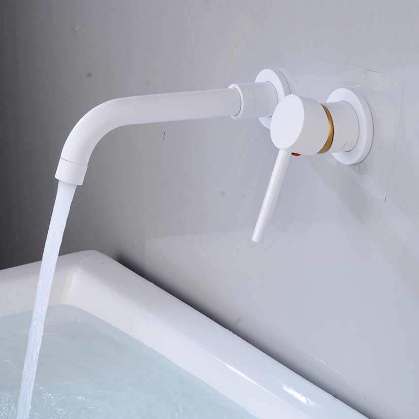 Amazon hot selling wall mounted Basin Mixer Faucet black Concealed Faucet