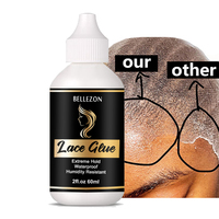 Colle pour perruque 60ml à tenue extrême, résistante à l'eau, forte adhérence, pour perruques Lace Frontal