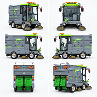 Véhicule de voirie électrique G480 à forte performance, capacité de bac à déchets de 480L, moteur électrique pur, haute efficacité, réservoir d'eau de 600L pour le nettoyage des routes