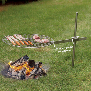 Parrilla Portátil de Barbacoa con Estaca para el Suelo, Resistente al Óxido, para Reuniones al Aire Libre en Patios Europeos y Americanos - Product Image 6