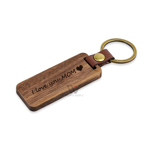 Portachiavi per la festa del papà portachiavi per <span class=keywords><strong>auto</strong></span> da <span class=keywords><strong>uomo</strong></span> realizzato in puro legno in pelle sintetica con Design a forma di cuore per portachiavi di famiglia - Product Image 4