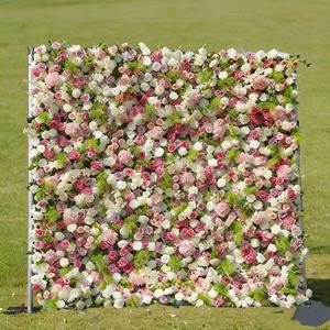 Pared de Flores Artificiales de Alta Simulación, Diseño 3D 5D, Decoración para Bodas, Fiestas y Eventos - Product Image 1