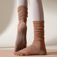 Chaussettes de yoga antidérapantes professionnelles universelles pour équipement et sols – Soutien d'équilibre pour l'entraînement des poses